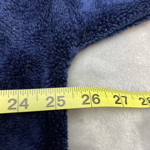 Vintage George Vine Wolf Jacket Mens XL Navy Sherpa Fleece Full Zip Made In USA - Picture 6 of 8